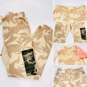Sun + Stone Beige and Camo Joggers